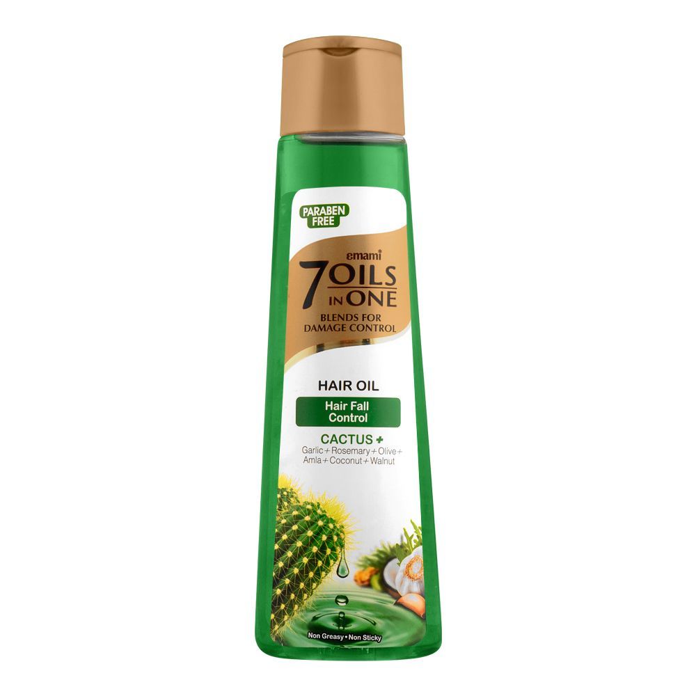 EMAMI 7IN1 HAIR OIL HAIR FALL CACTUS 200ML He and She Choice